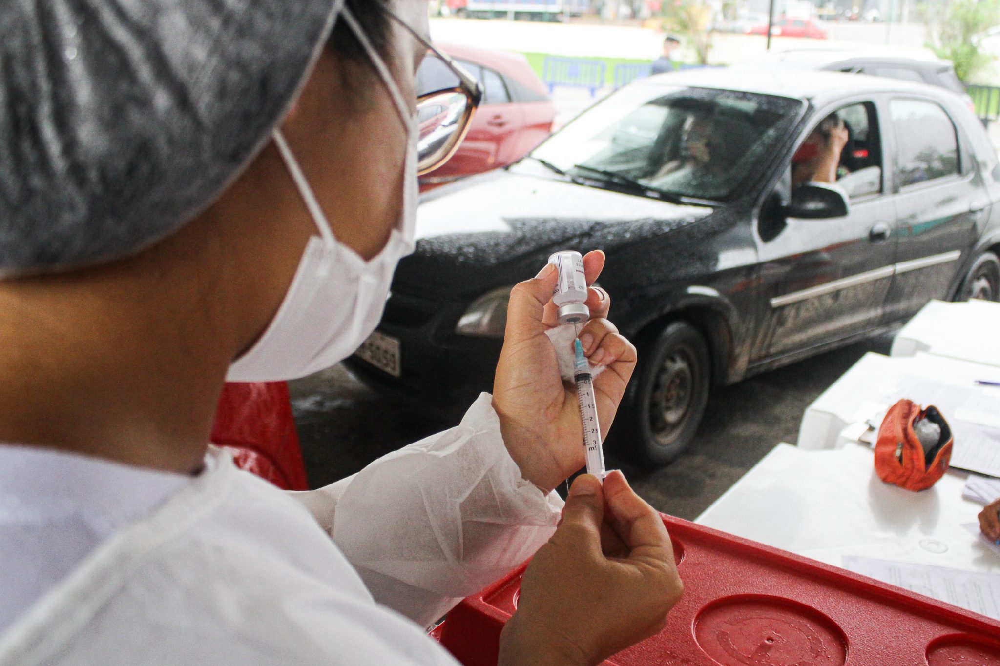 Drive-thru De Vacinação No Pátio Norte Inicia Aplicação De 2ª Dose De ...